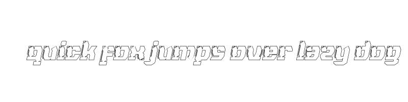 font preview of NAXMOS NAXMOS OutlineItalic