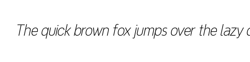font preview of Never Mind Condensed Extra Light Italic