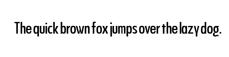 font preview of Never Mind Display Ultra Condensed Medium