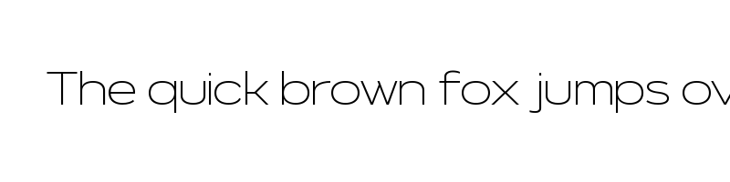 font preview of Never Mind Extended Extra Light