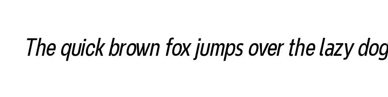 font preview of Never Mind Extra Condensed Book Italic
