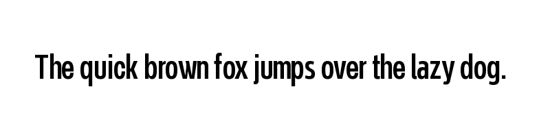 font preview of Never Mind Ultra Condensed Medium