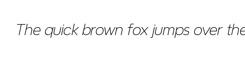 font preview of NeverMind ExtraLightItalic