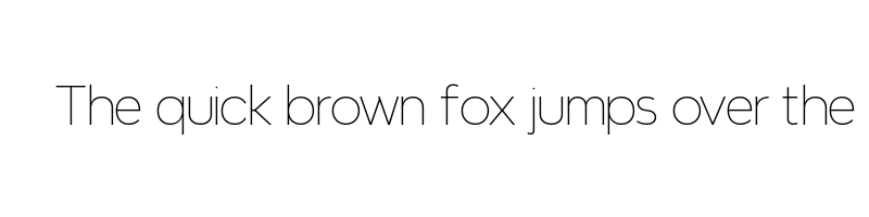 font preview of NeverMind Thin