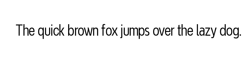 font preview of NeverMindExtraCondensed Light