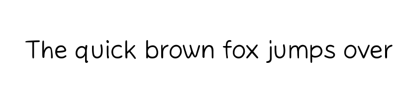 font preview of NeverMindHand Light