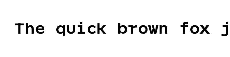 font preview of NeverMindMono Bold