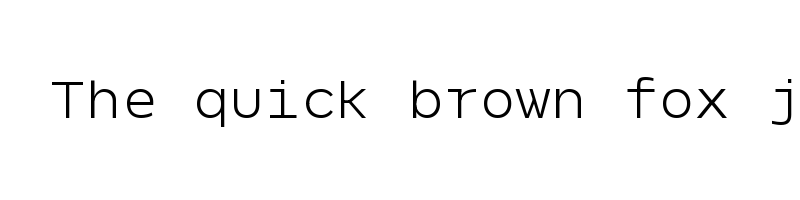 font preview of NeverMindMono Light