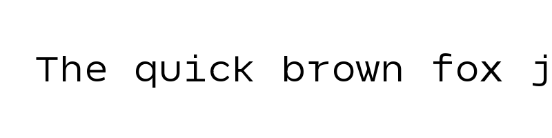 font preview of NeverMindMono Regular