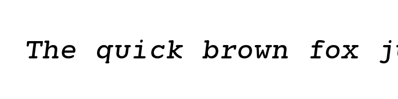 font preview of NeverMindRoundedMono MediumItalic
