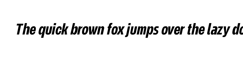 font preview of NeverMindUltraCondensed BoldItalic