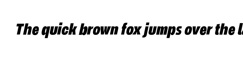 font preview of NeverMindUltraCondensed HeavyItalic