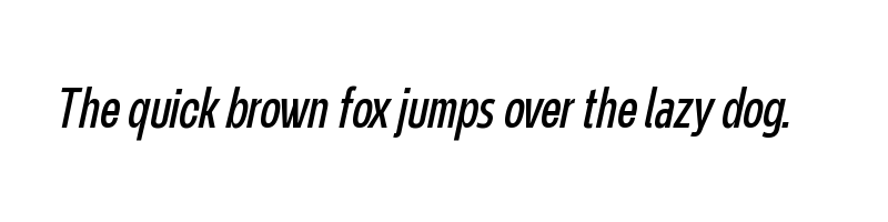 font preview of NeverMindUltraCondensed RegularItalic