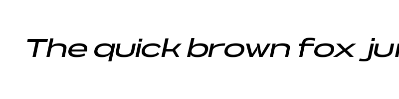 font preview of NeverMindUltraExtended DemiBoldItalic