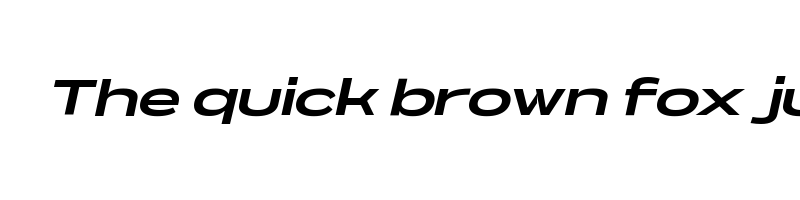 font preview of NeverMindUltraExtended ExtraboldItalic