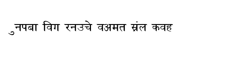 font preview of NewDelhi Bold