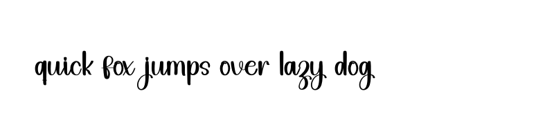 font preview of Nothing