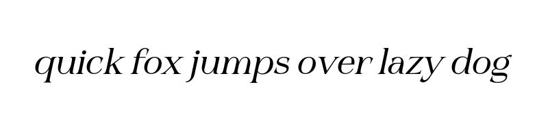 font preview of Nuance Italic