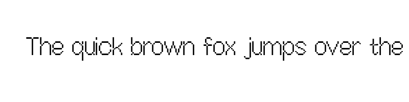 font preview of Off Bit 101