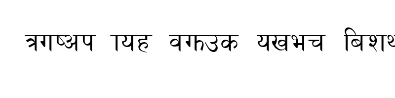 font preview of PCS NEPAL Normal