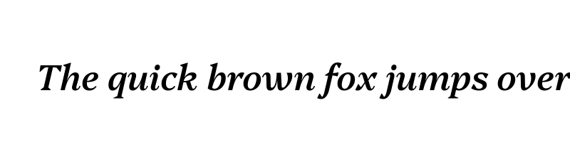 font preview of Platypi MediumItalic