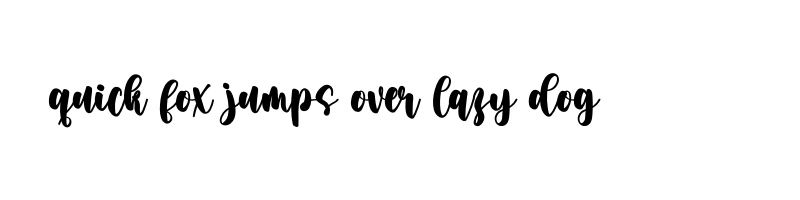 font preview of Quality OTF