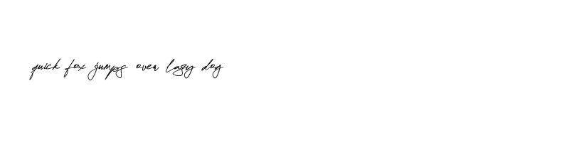 font preview of Quenttine Signature Regular