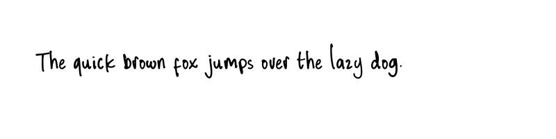 font preview of Quickbrown