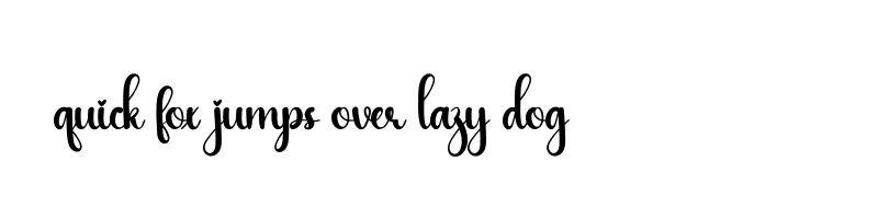 font preview of Quickly