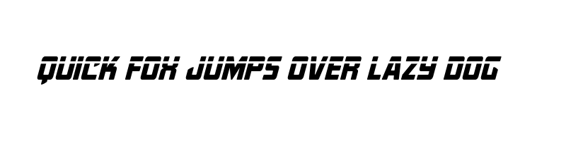 font preview of quicky nick laser