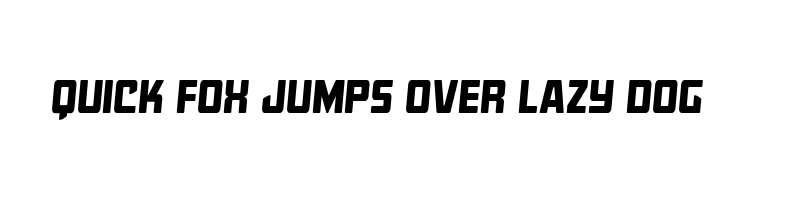 font preview of quicky nick slight straight