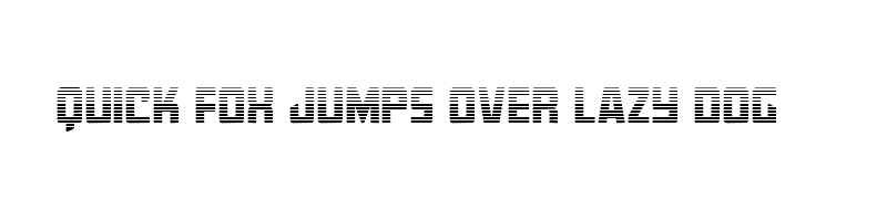 font preview of quicky nick straight grad