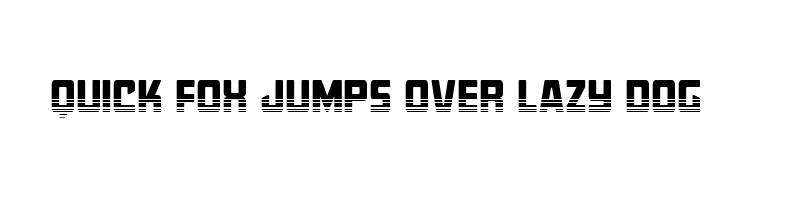 font preview of quicky nick straight two tone