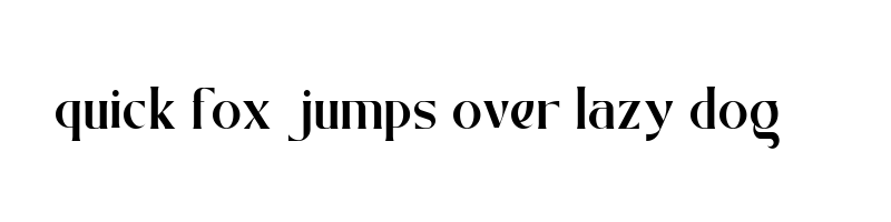 font preview of Quikly Gone