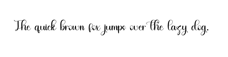 font preview of Rain And Beach