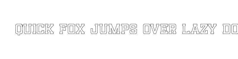 font preview of Reach Outline Stamp