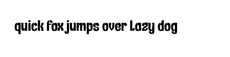 font preview of Rekix Blacktrial