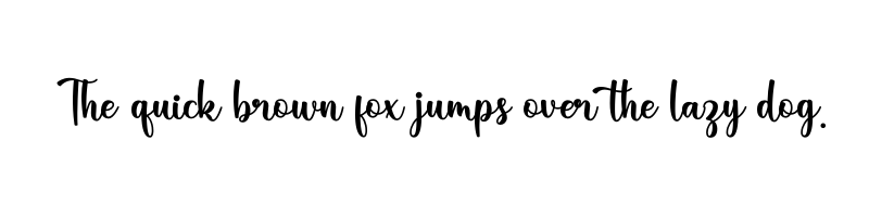 font preview of Renisha OTF