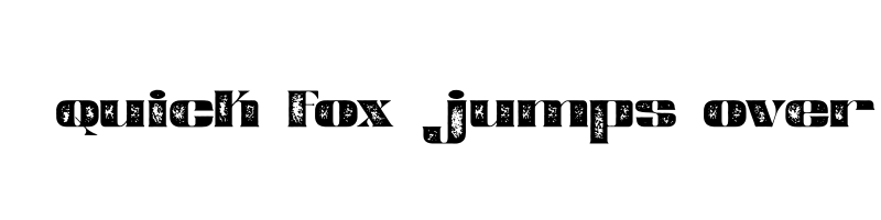 font preview of Reske Wuite Stamp otf