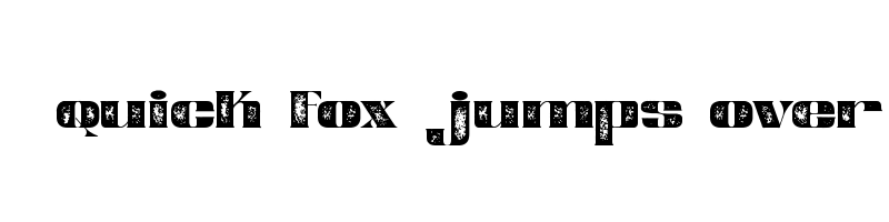 font preview of ReskeWuite Stamp