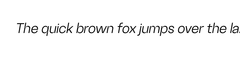 font preview of RG Standard Book Italic