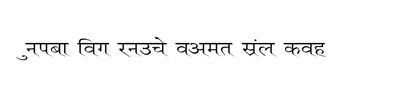 font preview of Ruchi Normal Wide Regular