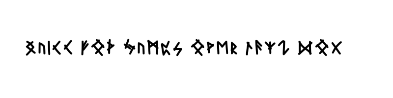 font preview of Rune Regular