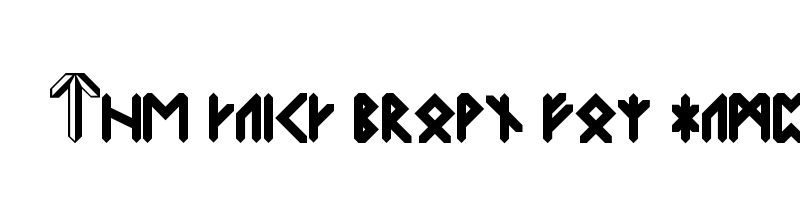 font preview of rune script