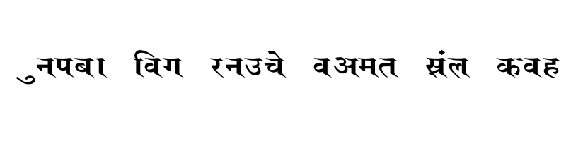 font preview of Saroj Wide Regular