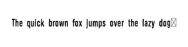 font preview of SD Noise OTF