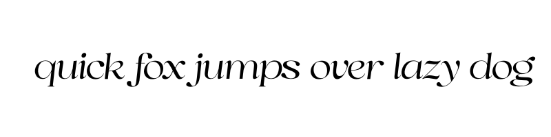 font preview of Selino Italic