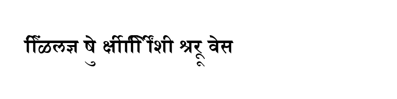 font preview of SHREE DEV 0707 Regular