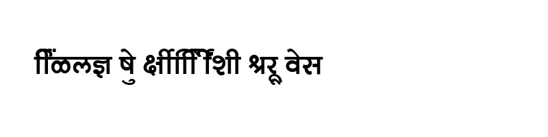 font preview of SHREE DEV 0728 Regular