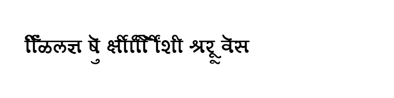 font preview of SHREE DEV 0747 Regular